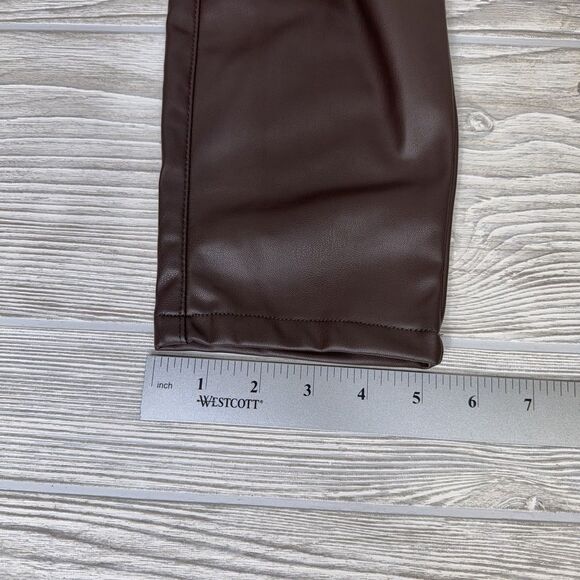 Maurices RTV Perfect Faux Leather Skinny High Rise Pant Women's 16 Reg Brown NWT - Picture 13 of 14
